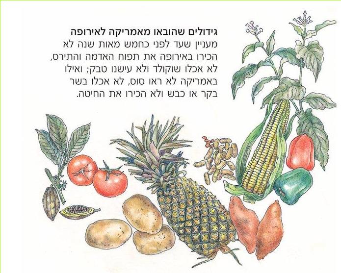 גידולים שהובאו מאמריקה לאירופה